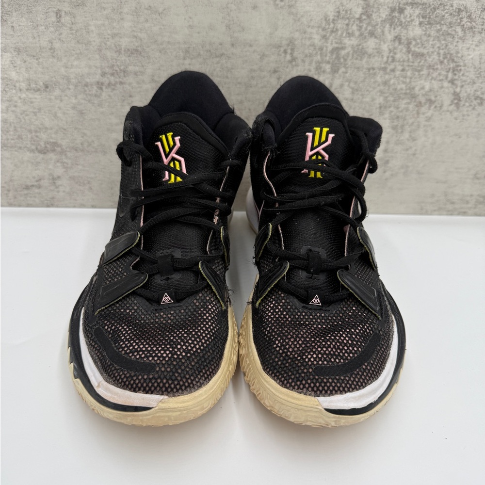 Nike Kyrie 7 Black Pink Basketball Shoes Size 7.5 CQ9326-005
